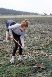 clamming at Ala Spit