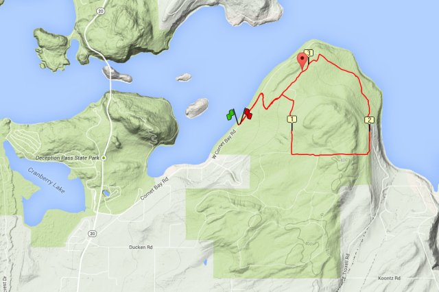 Cornet Bay short trail run or hike