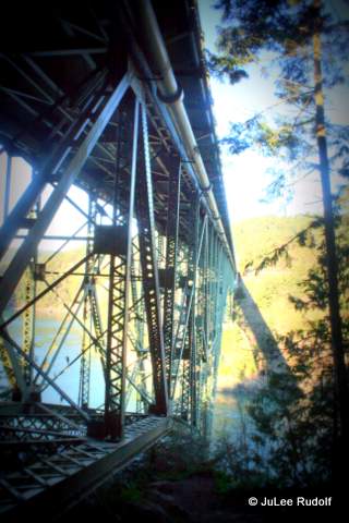 Deception Pass Bridge from Goose Rock Trail