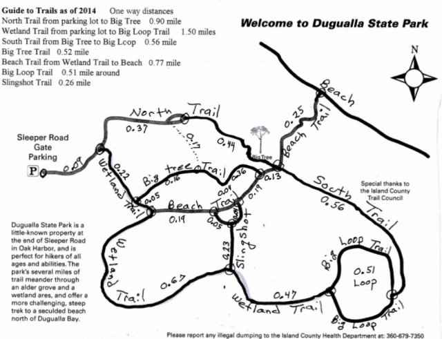 Dugualla Bay State Park Map