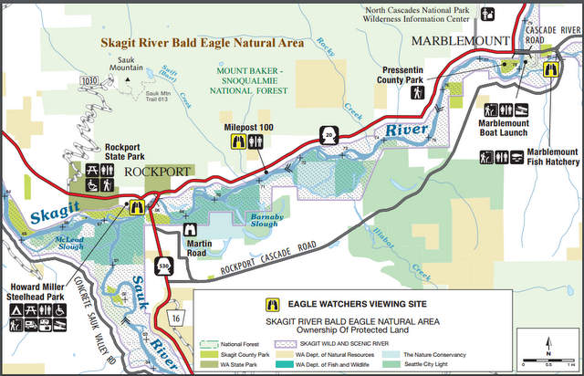 Skagit River Bald Eagle Natural Area Map