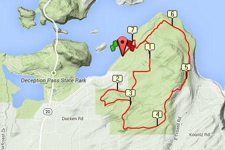 Cornet Bay long trail run or hike