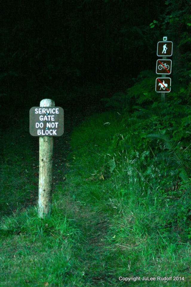 Sign at trail head